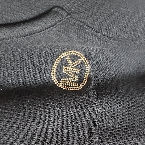 Michael Michael KORS Pullover Knit Tunic Sweater Hoodie Logo Drawstring Spring - Picture 13 of 14